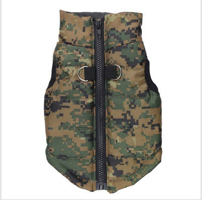 HKM-744147 Quilted Padded Jacket for Small and Medium Dogs - Warm Winter Coat in Various Colors and Sizes