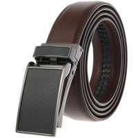 HKM-641363 Men's 30mm Alloy Buckle Leather Belt - Classic and Versatile Style