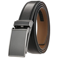 HKM-641363 Men's 30mm Alloy Buckle Leather Belt - Classic and Versatile Style