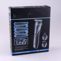 HKM-626899 Multi-Function Rechargeable Hair Clipper and Nose Hair Trimmer Set, Waterproof, 60 Min Runtime