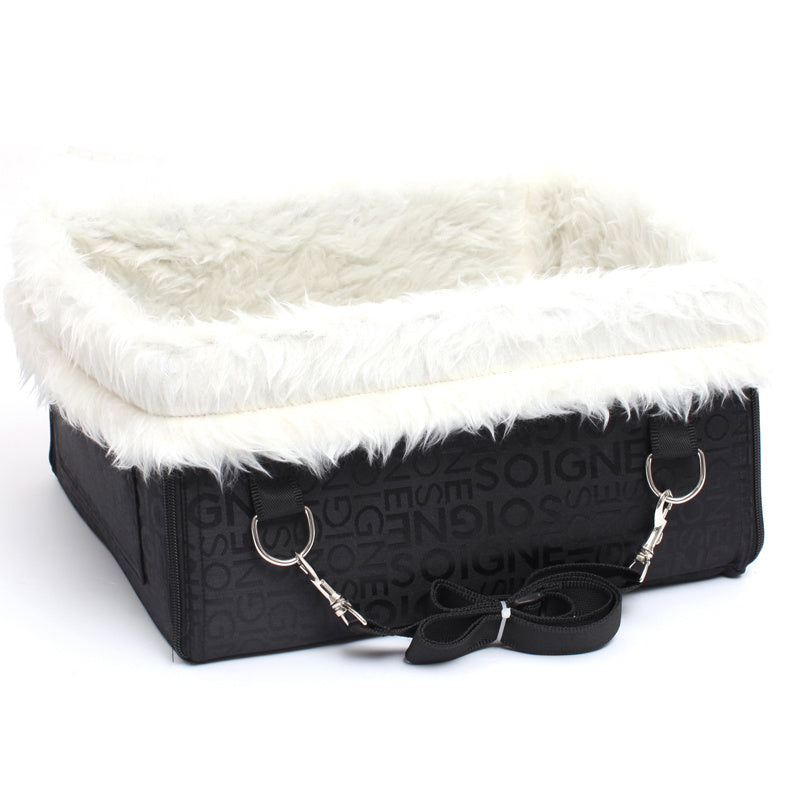 HKM-812563 Thickened Waterproof Double Layer Dog Car Seat Pad with Detachable Cashmere Lining