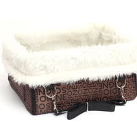 HKM-812563 Thickened Waterproof Double Layer Dog Car Seat Pad with Detachable Cashmere Lining