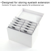 HKM-436371 Acrylic Eyelash Storage Box with Dust-Proof Flip Cover for Easy Organization