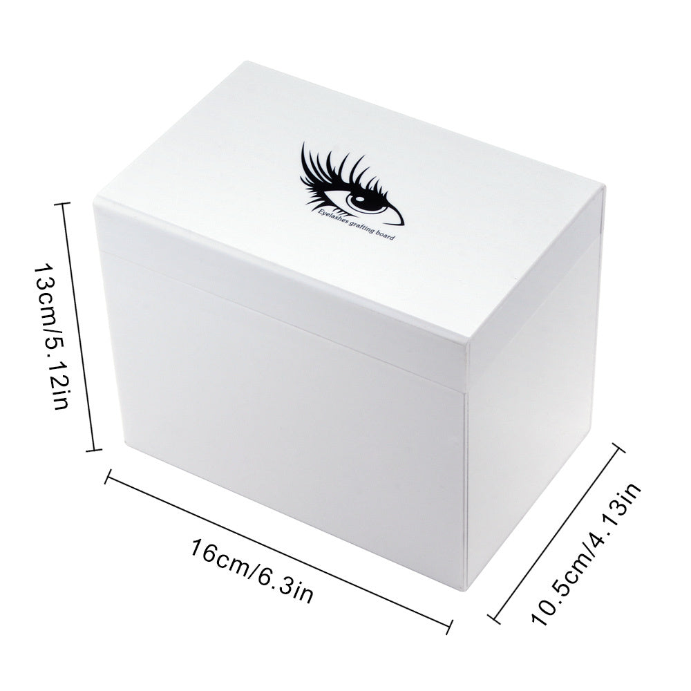 HKM-436371 Acrylic Eyelash Storage Box with Dust-Proof Flip Cover for Easy Organization