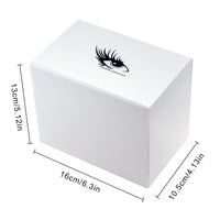 HKM-436371 Acrylic Eyelash Storage Box with Dust-Proof Flip Cover for Easy Organization