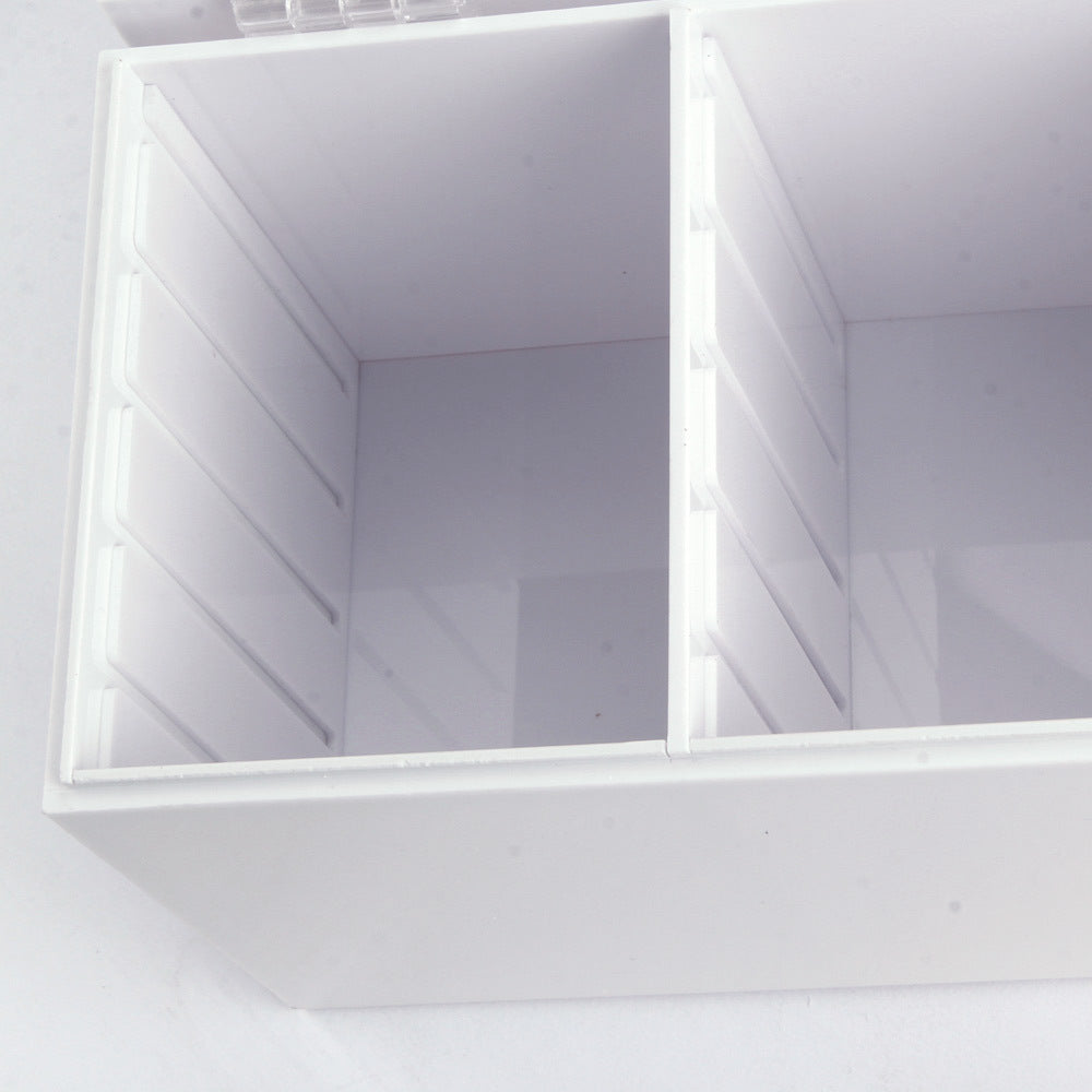 HKM-436371 Acrylic Eyelash Storage Box with Dust-Proof Flip Cover for Easy Organization