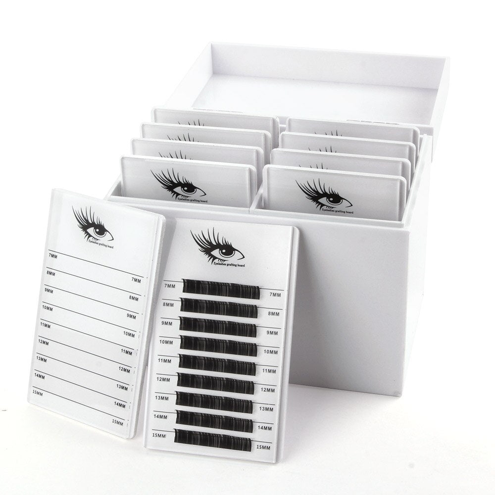 HKM-436371 Acrylic Eyelash Storage Box with Dust-Proof Flip Cover for Easy Organization
