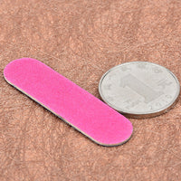 HKM-871507 Nail File Polishing Strip - Wood and Leather Tool for All Skin Types in Blue and Pink
