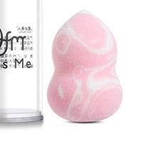 HKM-372819 Multi-Use Latex-Free Makeup Sponge Set for Flawless Application - 6 Colorful Sponges & 2 Puffs