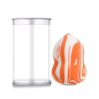 HKM-372819 Multi-Use Latex-Free Makeup Sponge Set for Flawless Application - 6 Colorful Sponges & 2 Puffs