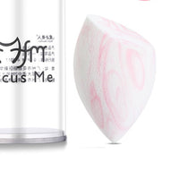 HKM-372819 Multi-Use Latex-Free Makeup Sponge Set for Flawless Application - 6 Colorful Sponges & 2 Puffs