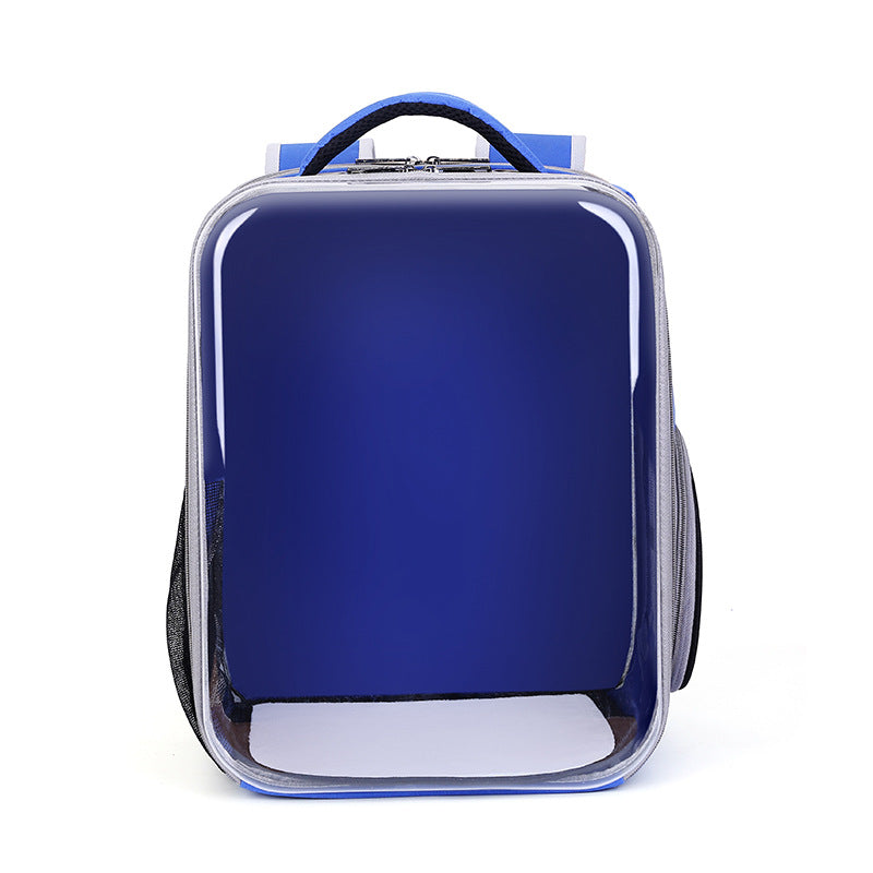 HKM-591443 Portable Panoramic Cat and Dog Backpack - Large Capacity, Breathable Design for Travel