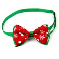 HKM-861203 Cute Christmas Pet Bow Ties for Dogs and Cats, Adjustable Neck Collar Accessory, 8 Colors Available