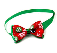 HKM-861203 Cute Christmas Pet Bow Ties for Dogs and Cats, Adjustable Neck Collar Accessory, 8 Colors Available