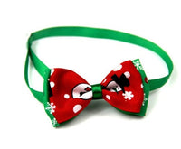 HKM-861203 Cute Christmas Pet Bow Ties for Dogs and Cats, Adjustable Neck Collar Accessory, 8 Colors Available