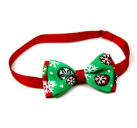 HKM-861203 Cute Christmas Pet Bow Ties for Dogs and Cats, Adjustable Neck Collar Accessory, 8 Colors Available