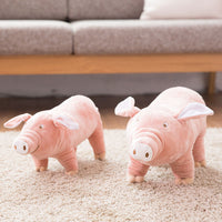 HKM-125459 Luxury Plush Sleeping Pig Dog Toy - Available in 25CM, 35CM, 45CM, and 60CM Sizes