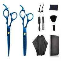 HKM-492371 Professional Stainless Steel Hair Cutting Scissors Set for Salon Use - 6.0 Inches, Straight Blade, Ergonomic Handle