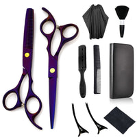 HKM-492371 Professional Stainless Steel Hair Cutting Scissors Set for Salon Use - 6.0 Inches, Straight Blade, Ergonomic Handle