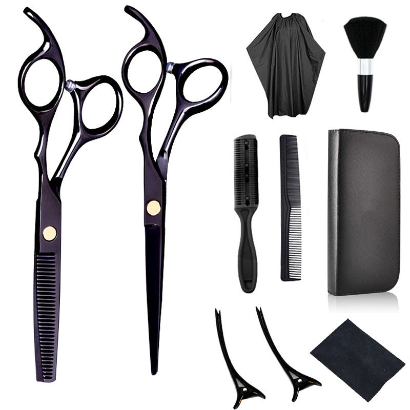 HKM-492371 Professional Stainless Steel Hair Cutting Scissors Set for Salon Use - 6.0 Inches, Straight Blade, Ergonomic Handle