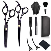 HKM-492371 Professional Stainless Steel Hair Cutting Scissors Set for Salon Use - 6.0 Inches, Straight Blade, Ergonomic Handle