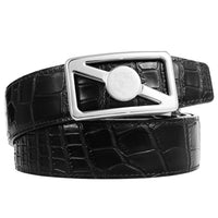 HKM-293267 Stainless Steel Personality Buckle Leather Belt - Model LY36-61479-8