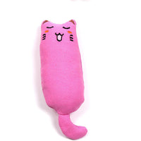HKM-173203 Cute Facial Expression Cat Toy with Catnip - Molar Teeth Plush, Scratch-Resistant Canvas Pet Toy in Various Colors