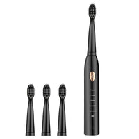 HKM-377619 Sonic Electric Toothbrush with 4 Brush Heads and USB Charging - Waterproof Design, Available in Multiple Colors