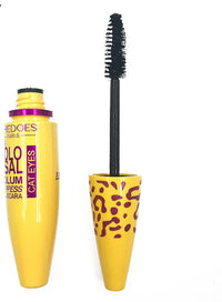 HKM-795347 Thick Curling Waterproof Mascara in Leopard-Shaped Yellow Tube, 12cm