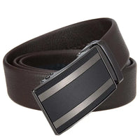 HKM-701139 Automatic Alloy Buckle Leather Belt with Removable Buckle - Model LY36-25629-5