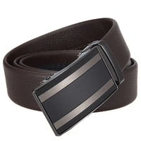 HKM-701139 Automatic Alloy Buckle Leather Belt with Removable Buckle - Model LY36-25629-5
