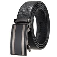 HKM-701139 Automatic Alloy Buckle Leather Belt with Removable Buckle - Model LY36-25629-5
