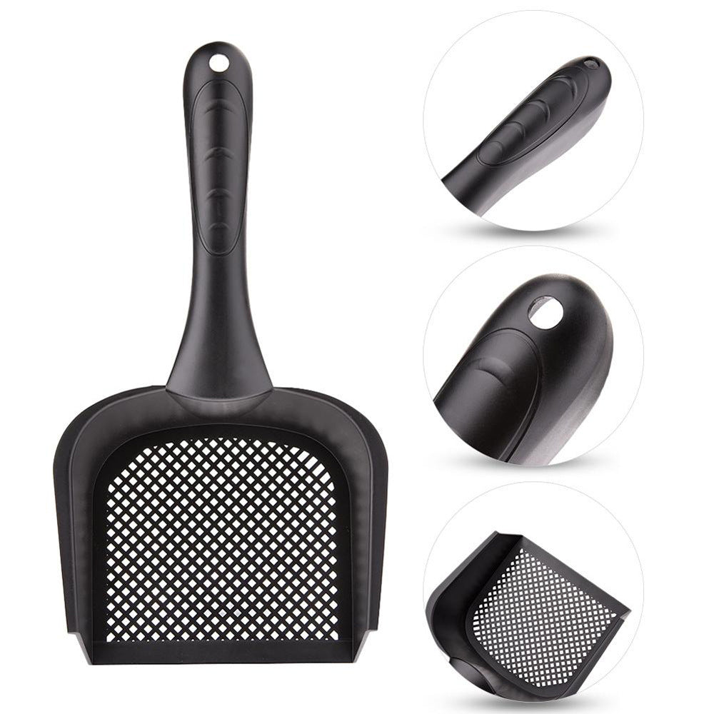 HKM-266707 Durable Indoor Cat Litter Scoop with Comfortable Handle - Eco-Friendly PVC, Portable Cleaning Tool