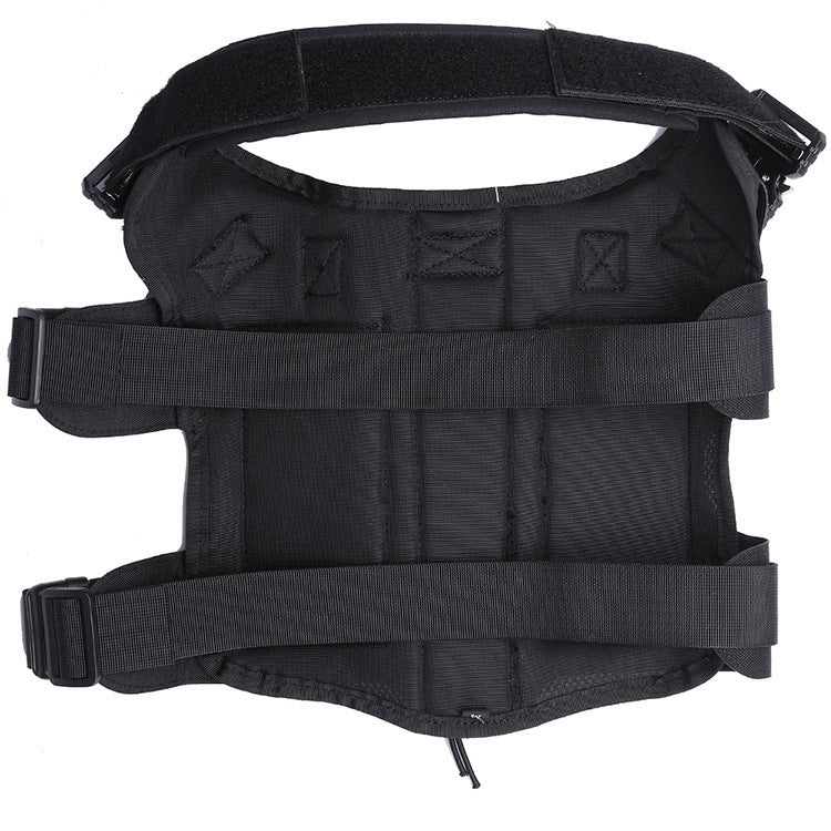 HKM-240403 Durable Oxford Combat Dog Vest with Chest Strap for Outdoor Activities