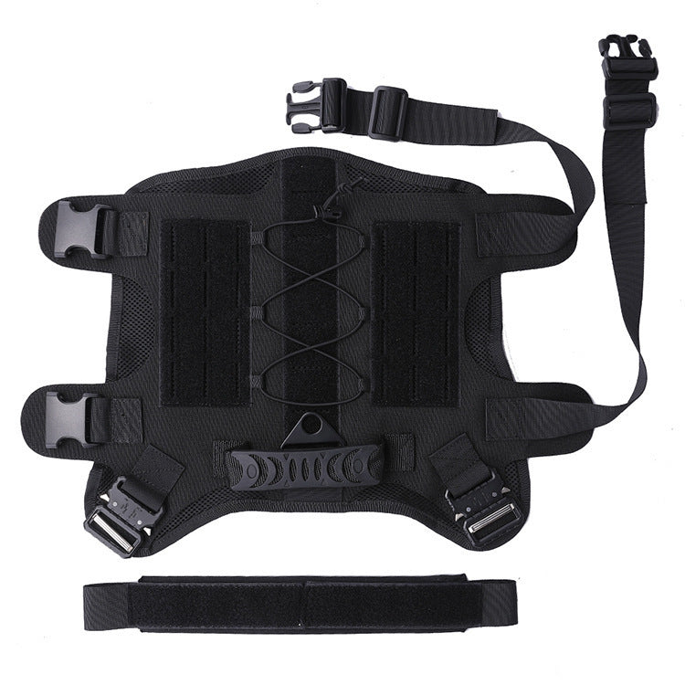 HKM-240403 Durable Oxford Combat Dog Vest with Chest Strap for Outdoor Activities
