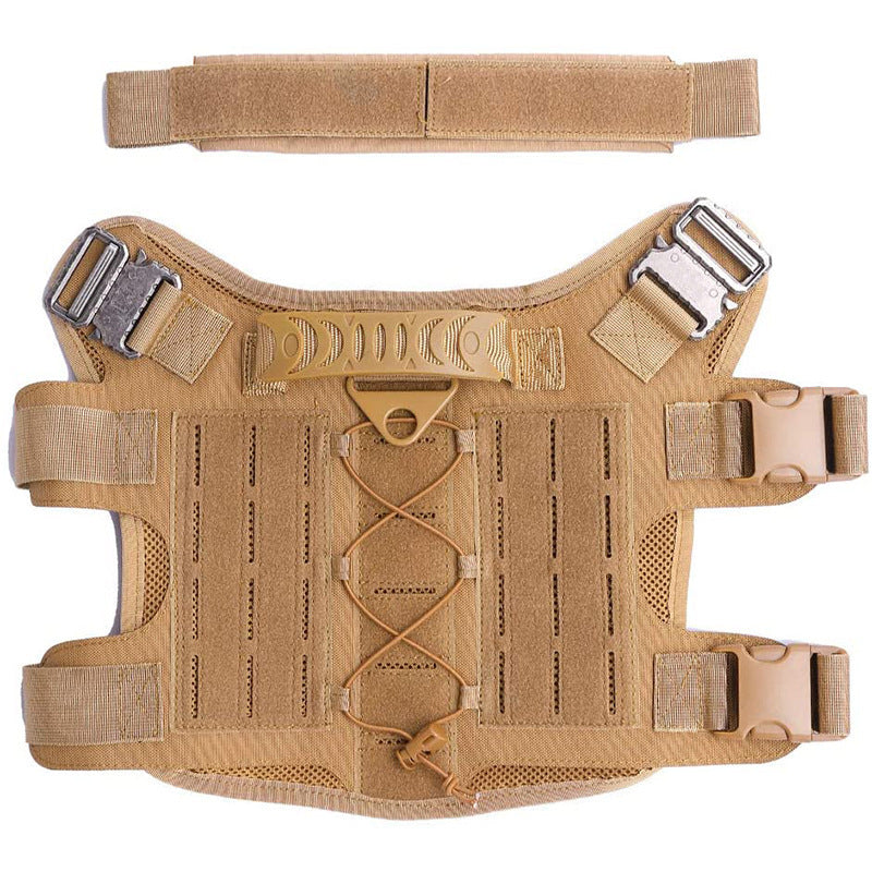HKM-240403 Durable Oxford Combat Dog Vest with Chest Strap for Outdoor Activities