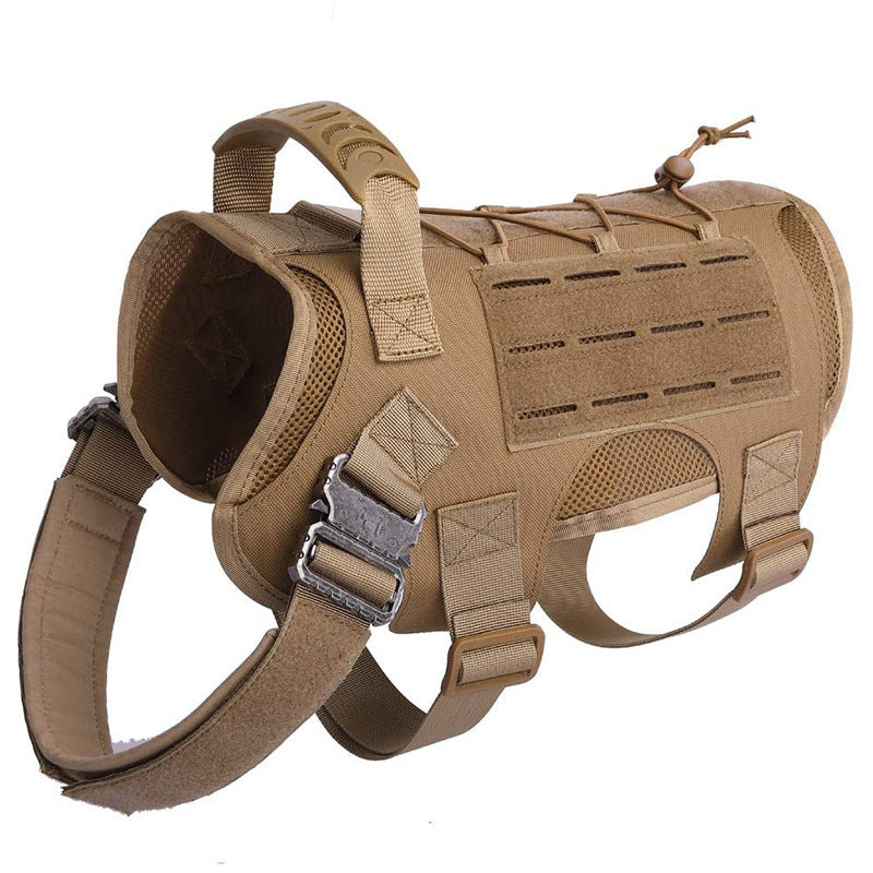 HKM-240403 Durable Oxford Combat Dog Vest with Chest Strap for Outdoor Activities