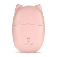 HKM-326227 Mini Cat-Shaped USB Humidifier with Anion Function - Available in Pink and White