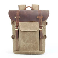 HKM-105875 Canvas Camera Bag and Laptop Backpack for DSLR and CSC Cameras