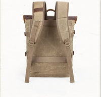 HKM-105875 Canvas Camera Bag and Laptop Backpack for DSLR and CSC Cameras