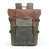 HKM-105875 Canvas Camera Bag and Laptop Backpack for DSLR and CSC Cameras