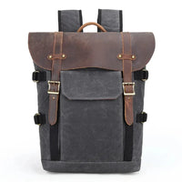 HKM-105875 Canvas Camera Bag and Laptop Backpack for DSLR and CSC Cameras