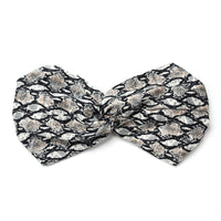 HKM-166675 Satin Leopard & Snake Print Cross Hair Band - 25.5CM Length, 14.5CM Width