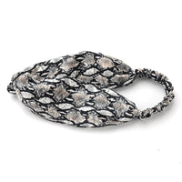 HKM-166675 Satin Leopard & Snake Print Cross Hair Band - 25.5CM Length, 14.5CM Width