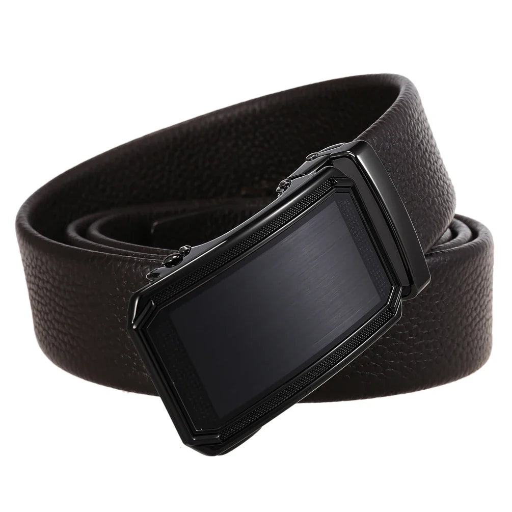 HKM-470611 Men's Cowhide Leather Casual Belt - Model LY36-24565-5