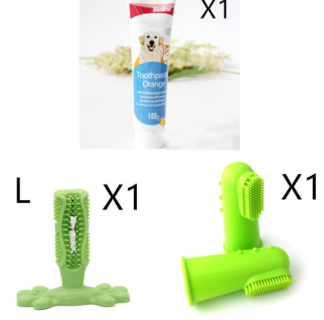 HKM-808851 Beef, Mint, and Orange Flavor Dog Toothpaste for Dental Care and Fresh Breath