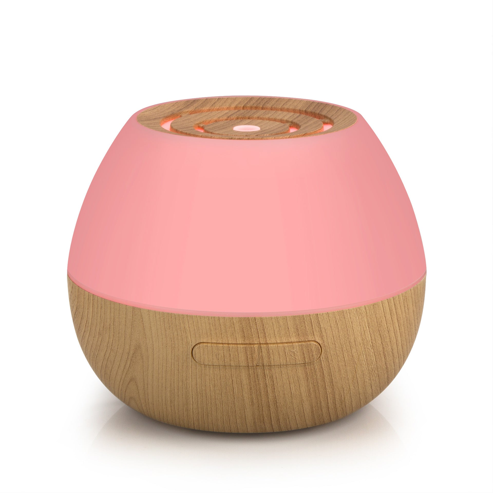 HKM-379283 Wood Grain Aromatherapy Humidifier with Colorful Ambient Light and Ultrasonic Atomization, 300ml Capacity