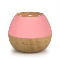 HKM-379283 Wood Grain Aromatherapy Humidifier with Colorful Ambient Light and Ultrasonic Atomization, 300ml Capacity