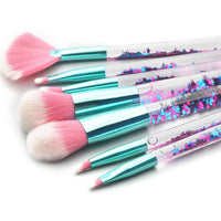 HKM-397843 Transparent Liquid Quicksand Makeup Brush with Simple Style