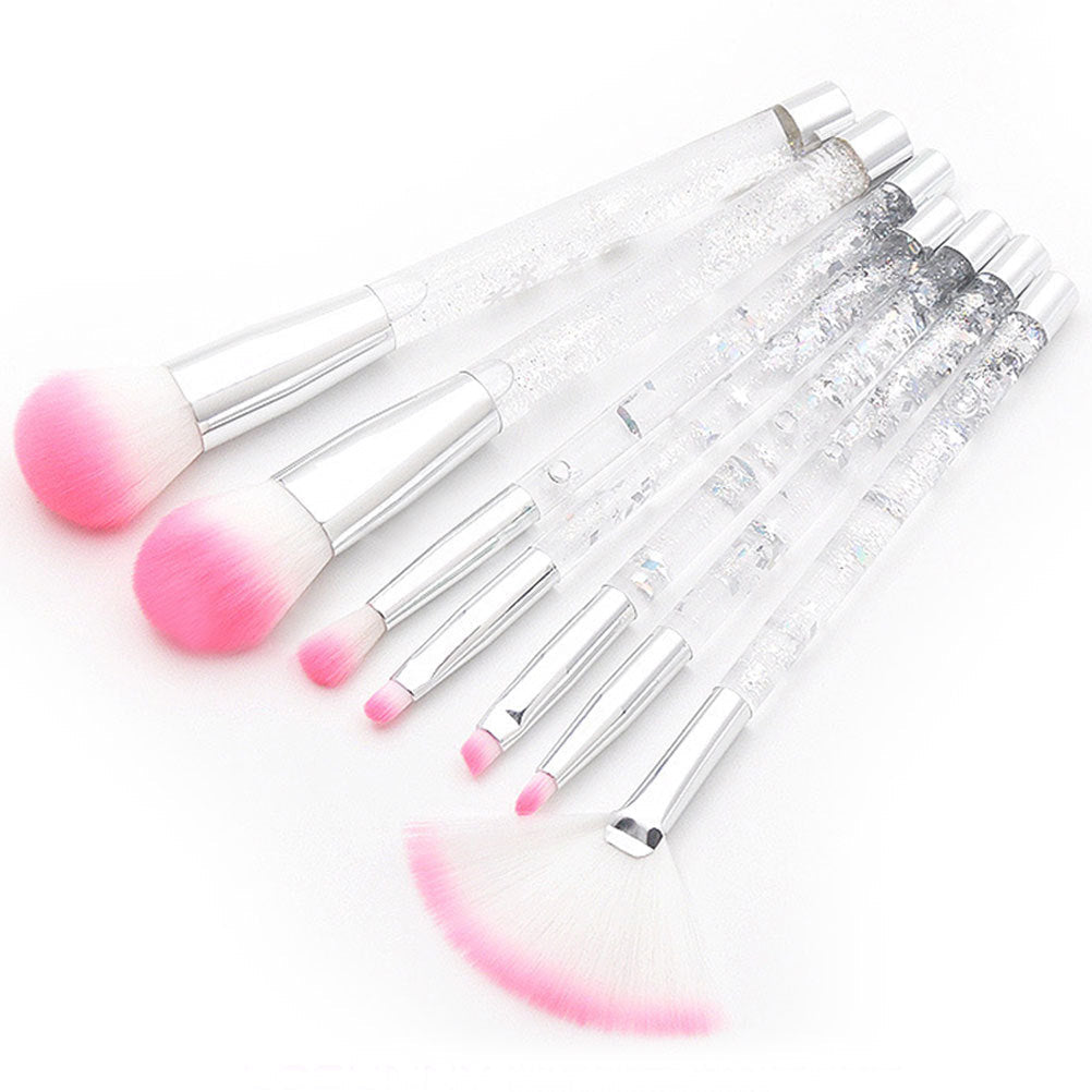 HKM-397843 Transparent Liquid Quicksand Makeup Brush with Simple Style